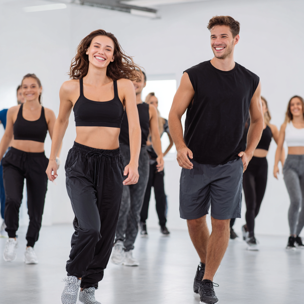 Aktívna žena cvičí